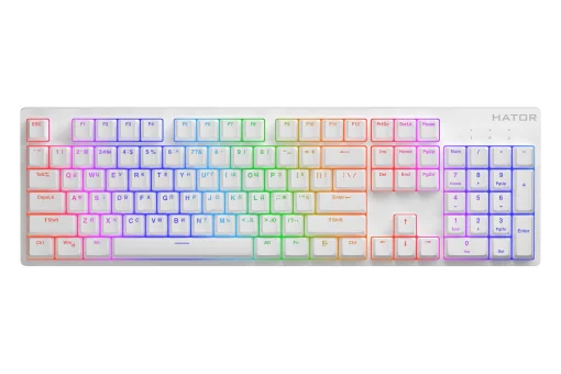 Клавиатура Hator Rockfall 2 Mecha Orange White (HTK-711)